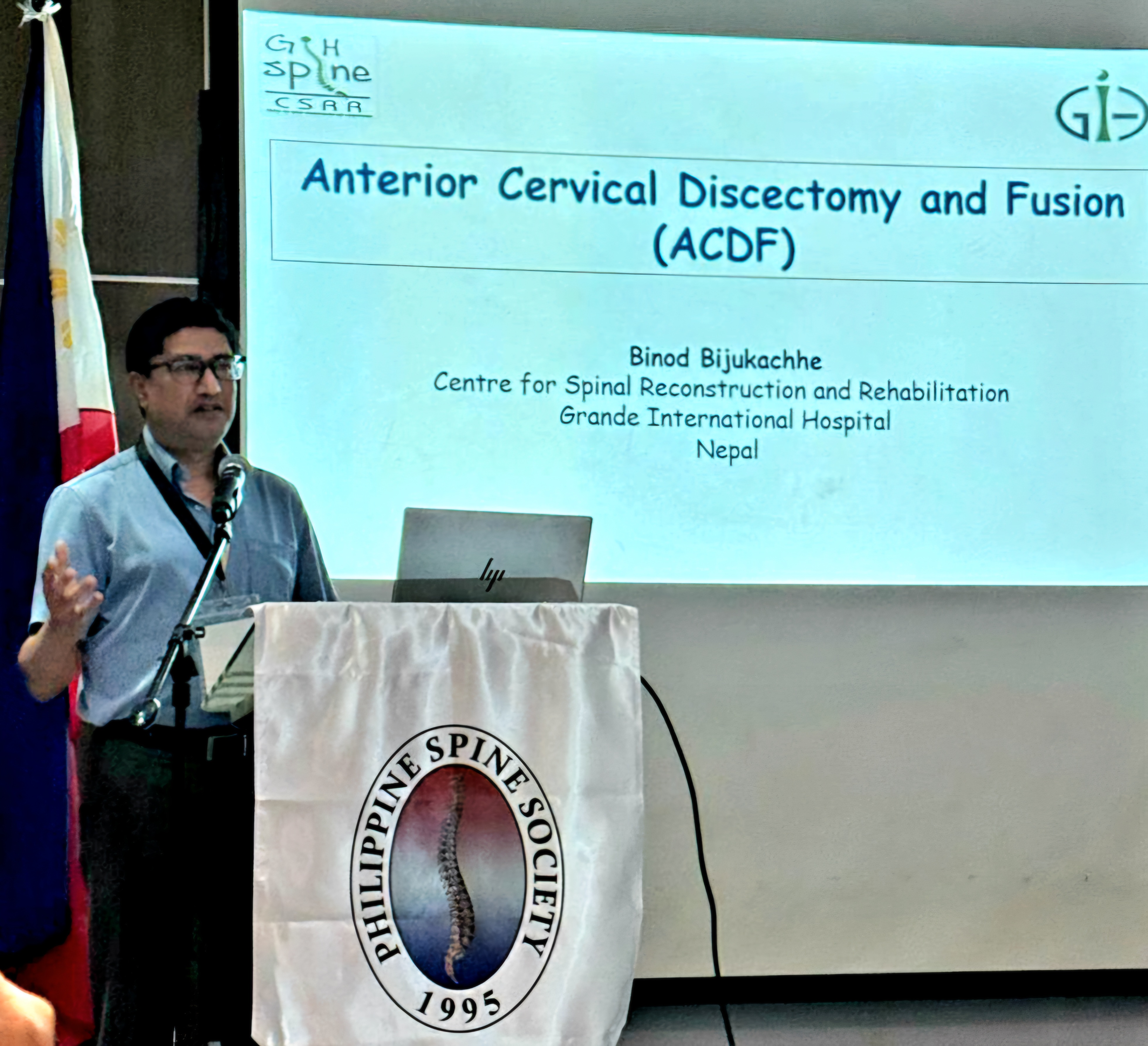 As a faculty in Philippines Spine Society basic course